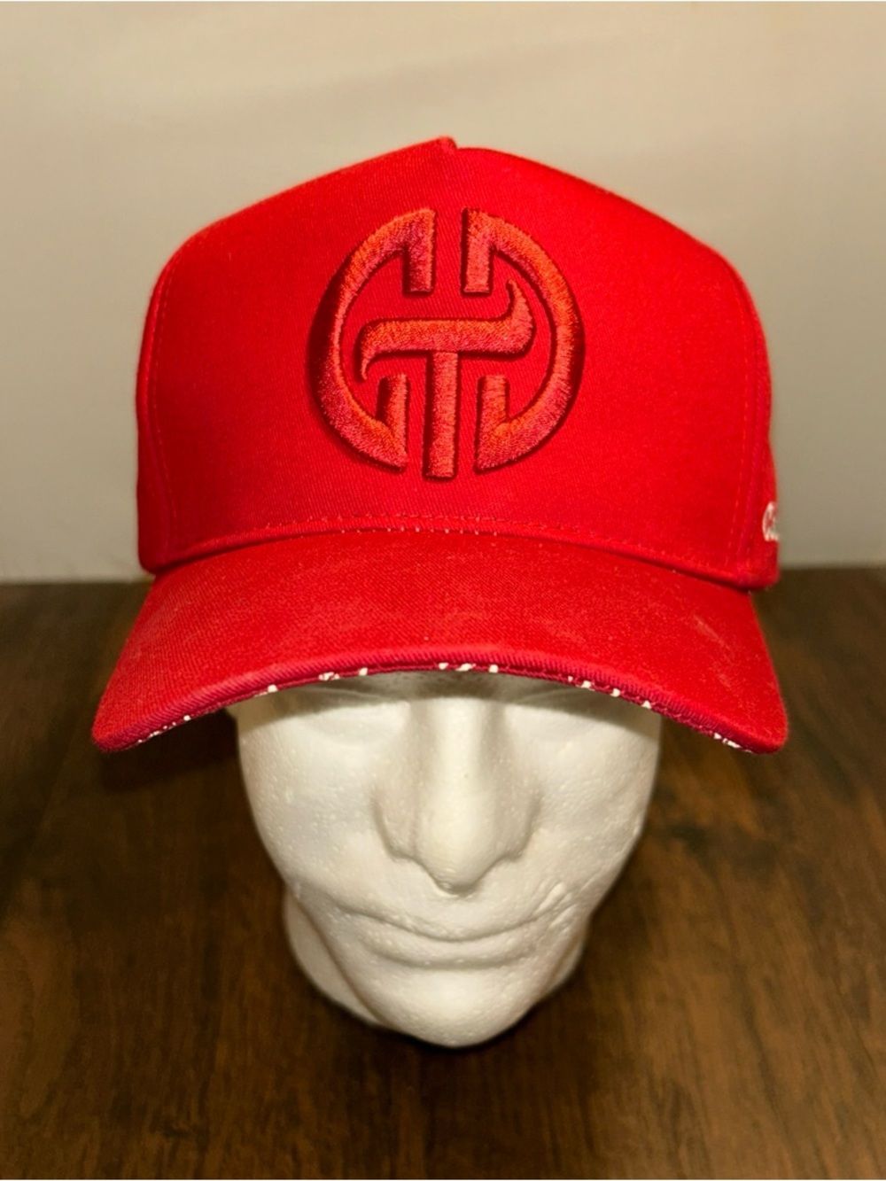 CTC Snapback Trucker Cap Hat Red Adult One Size Embroidered